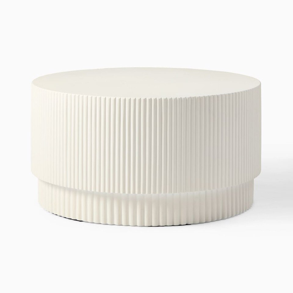 Fluted Coffee Table (81 cm) West Elm Australia